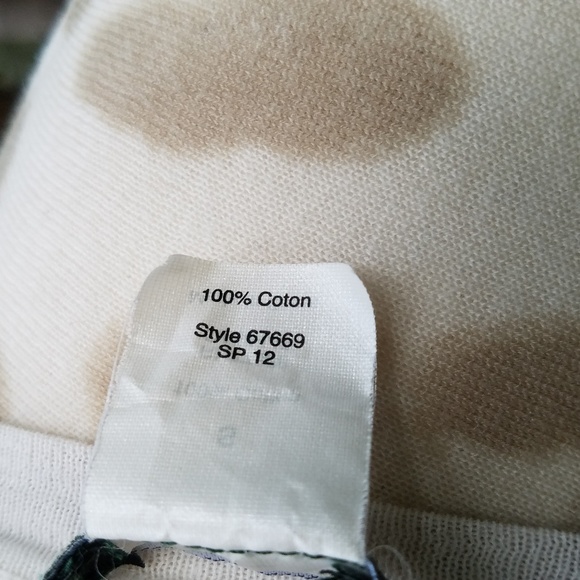 J Crew Cream Leopard Tissue Sweater, Fine Knit Cot - Picture 8 of 14